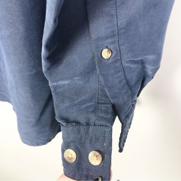 THE NORTH FACE | Navy Blue Long Sleeve Button Down Shirt Men’s Size Medium - Picture 5 of 7